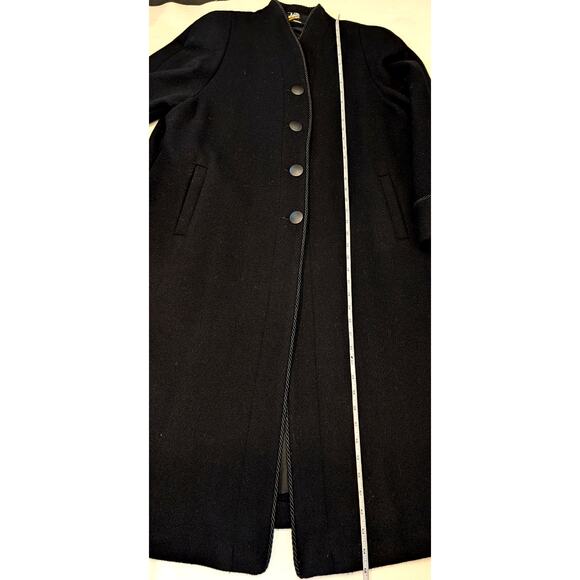 Vintage Jad Coat 14 Petite Black Wool Over Opera Dress Evening Formal Long USA - Picture 7 of 14